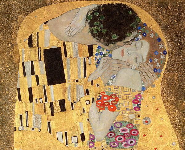 Gustav Klimt - Reproducere Sărutul, (40 x 35 cm)