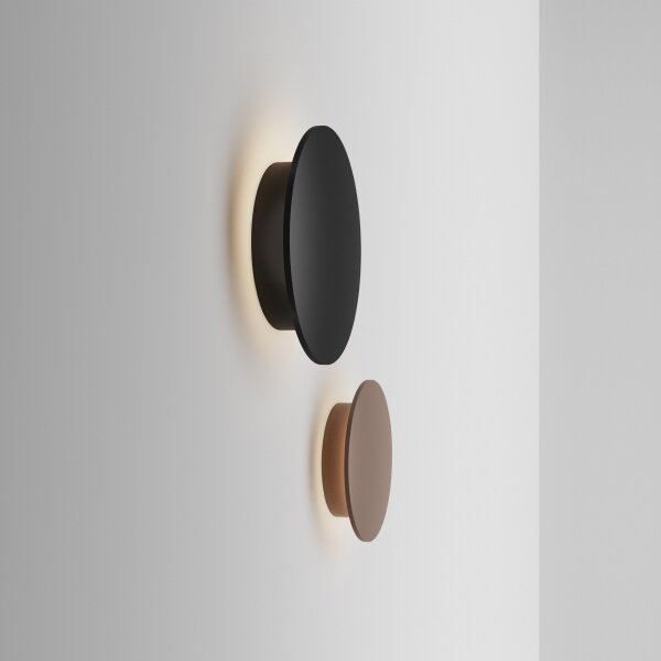 Ideal Lux - Aplica de exterior LED PUNTO LED/12W/230V CRI, diam. 24 cm, IP54, negru