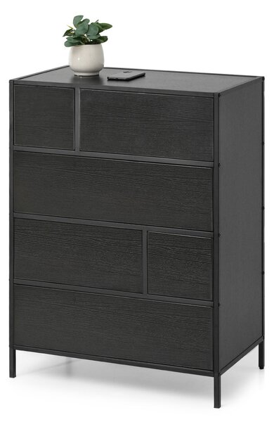 Comodă Samboan (negru). Promo -13%. 1136430