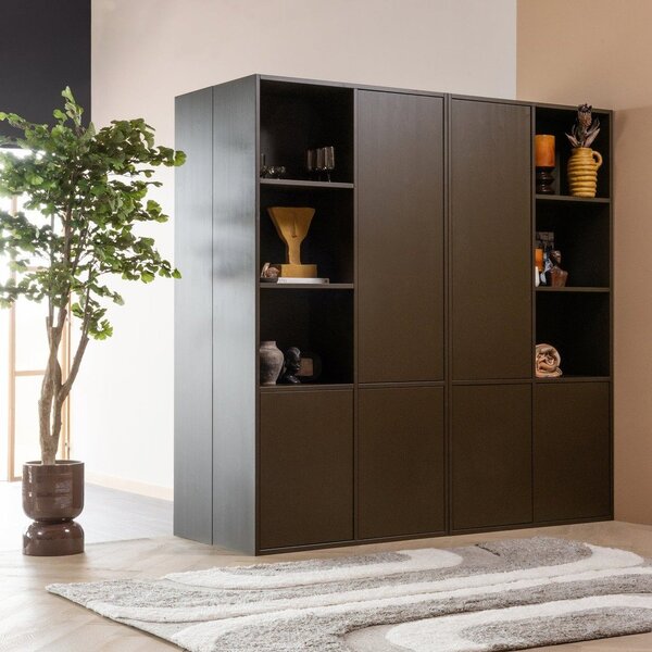 Covor gri/bej din amestesc de lână 170x240 cm Moro – WOOOD
