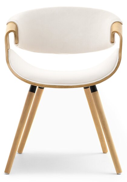 Scaun sufragerie Busque (crem + stejar). Promo -13%. 1136459