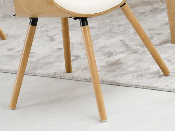Scaun sufragerie Busque (crem + stejar). Promo -13%. 1136459