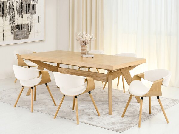 Scaun sufragerie Busque (crem + stejar). Promo -13%. 1136459