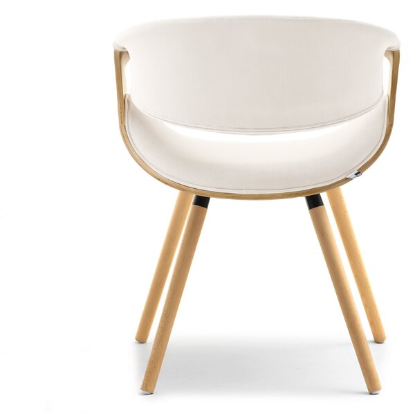 Scaun sufragerie Busque (crem + stejar). Promo -13%. 1136459