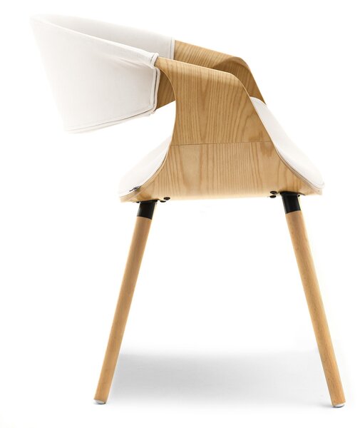 Scaun sufragerie Busque (crem + stejar). Promo -13%. 1136459