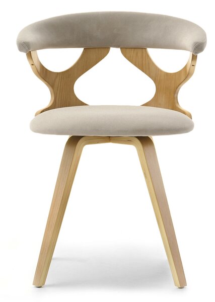 Scaun sufragerie Bagdad (bej + stejar). Promo -15%. 1136469