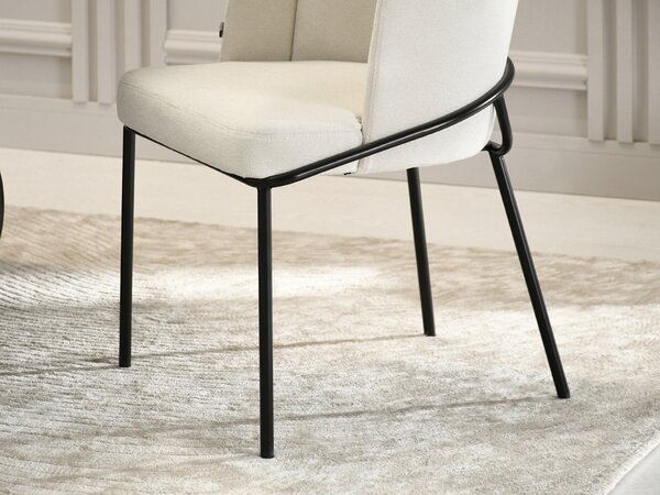 Scaun sufragerie Continuara (crem + negru). Promo -14%. 1136483