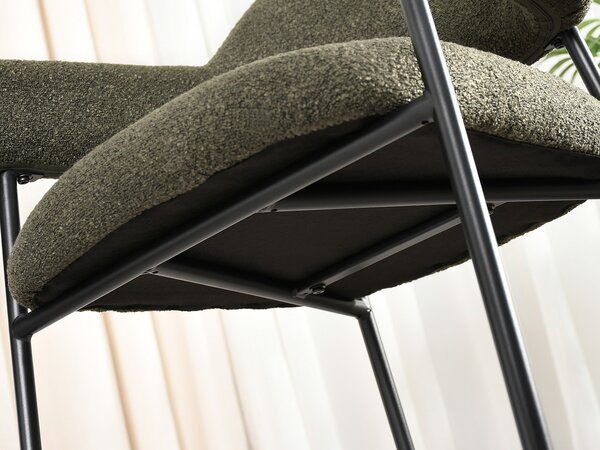 Scaun sufragerie Exigente (verde + negru). Promo -14%. 1136526