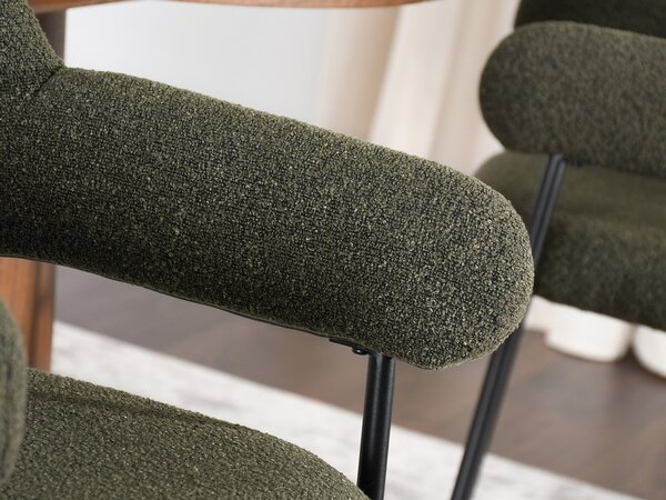 Scaun sufragerie Exigente (verde + negru). Promo -14%. 1136526