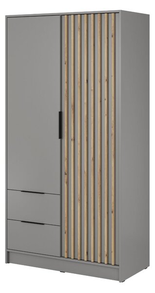 Dulap Nelly 2D gri (105 cm)
