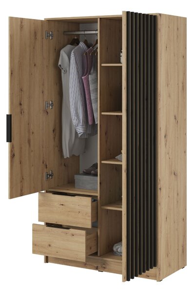 Dulap Nelly 2D stejar artizanal (105 cm)