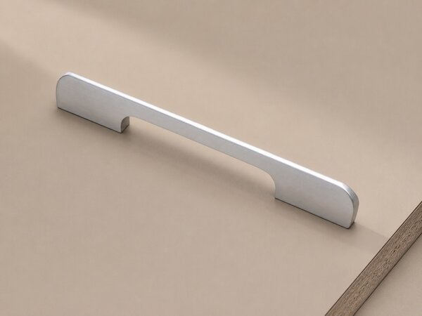 Mâner metalic IFL model W4002 pentru mobilă, finisaj aluminiu, 128/192/320 mm