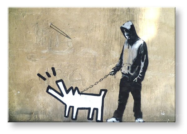 Tablouri 1-piese Street ART – Banksy BA014O1 (tablouri moderne)