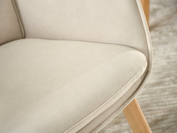 Scaun sufragerie Minimas (bej + stejar). Promo -13%. 1136569