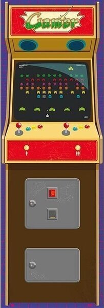 Poster Arcade Gamer, (53 x 158 cm)