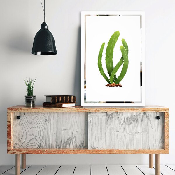 Tablou pe oglinda Cactus Mirrora 66 - 60x40 cm (Tablouri)