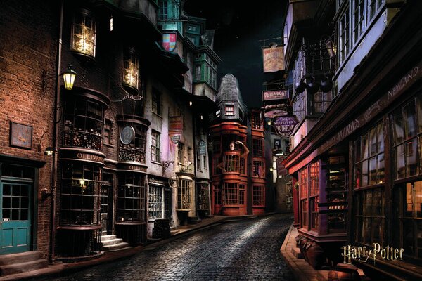 Poster de artă Harry Potter - Aleea Diagonalei, (40 x 26.7 cm)