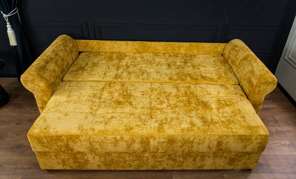 Canapea Extensibilă Elsa Bonell Mini, Mustar