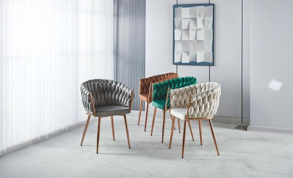 Scaun Living Tapitat KJC12 Gri