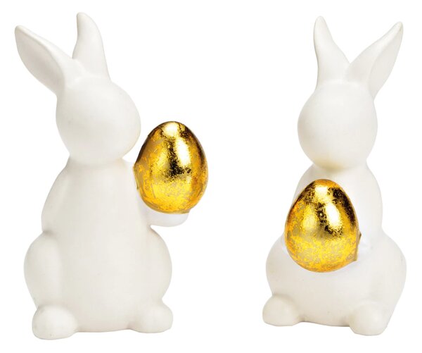 Iepuras din ceramica GOLDKEEPER 11 cm alb - mai multe variante