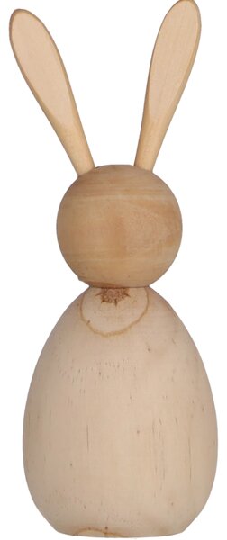 Iepuras de lemn BUNNY DAISY 17,5 cm natural