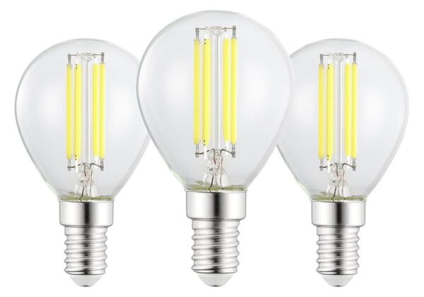Set de 3 becuri LED Vintage P45 E14/2,2W/230V 2700K - Eglo 110441