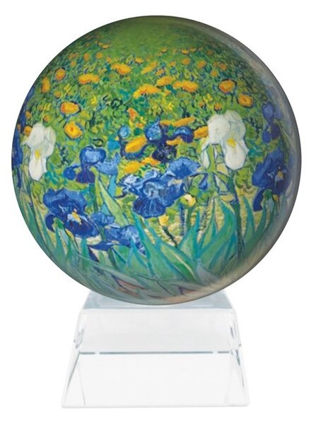 Glob solar rotativ Mova mini Irises by Van Gogh