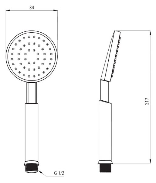Temisto para de dus finisaj negru - XDCT0SLZ1