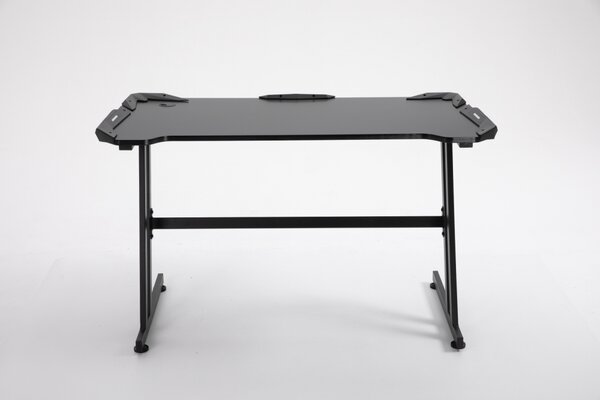 Birou gaming SIG 04B, sistem iluminare LED, bază metalică dubla în formă de Z, picioare reglabile, 120x60x76 cm