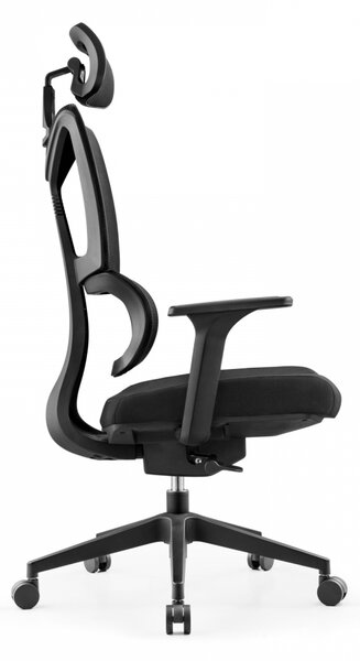 Scaun ergonomic Roma, Spătar Mesh, Negru