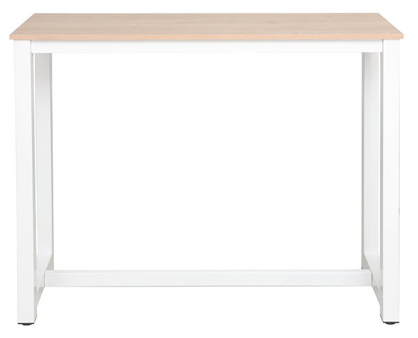 Set bar masa si scaune pentru sufragerie Marle culoare lemn natural - alb picior 120x40x100cm