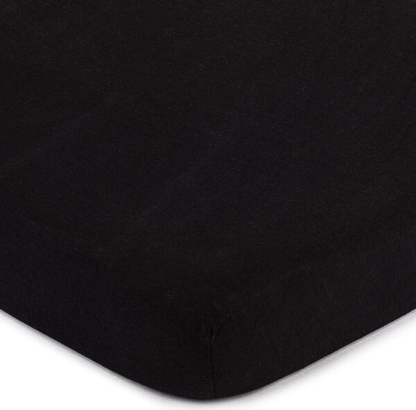 Cearşaf 4Home jersey, negru,, 90 x 200 cm