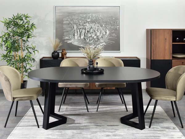 Masă sufragerie Aceptar (negru). Promo -16%. 1137077