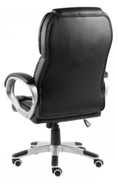 Scaun directorial cu Masaj, ergonomic, piele ecologică, SIB 829M, Negru