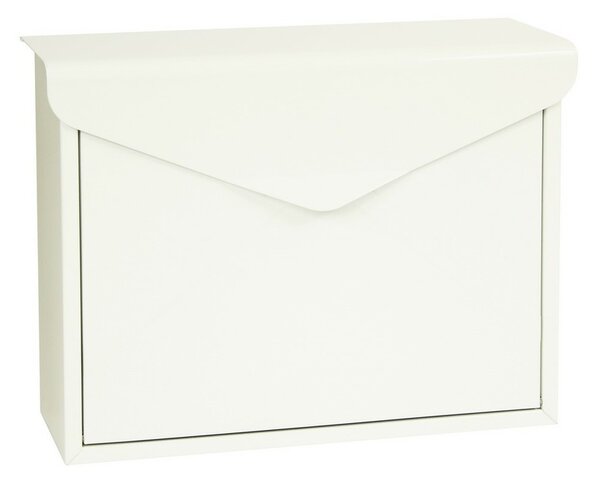 Cutie poştală din oţel Monza, alb