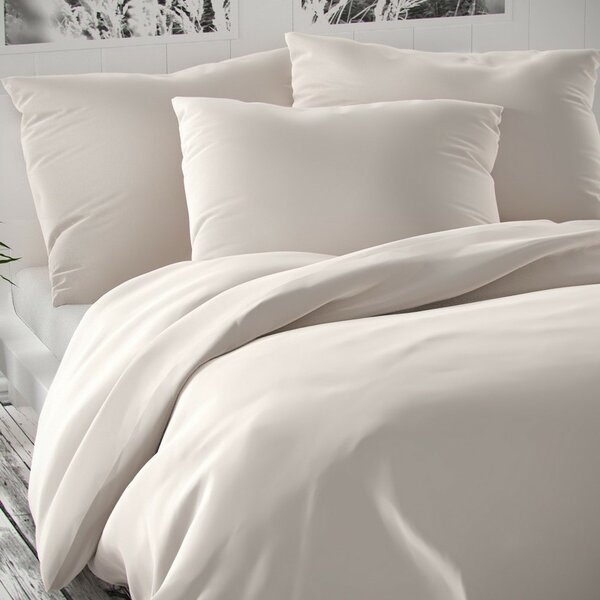 Lenjerie de pat satinată Luxury Collection albă, 140 x 200 cm, 70 x 90 cm, 140 x 200 cm, 70 x 90 cm