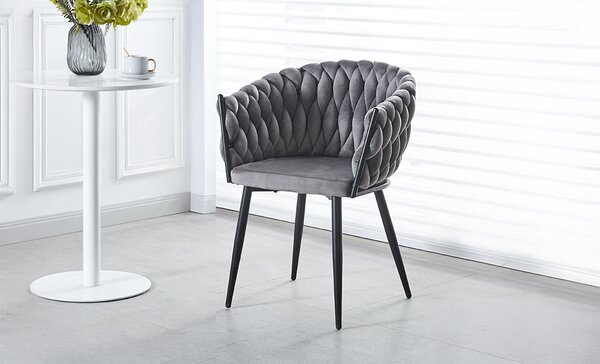 Scaun Living Tapitat KJC11 Gri