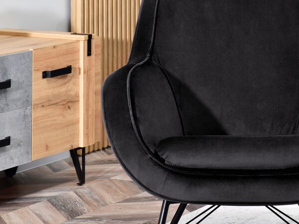 Fotoliu balansoar Coccolisimo (nuc negru). Promo -19%. 1135644