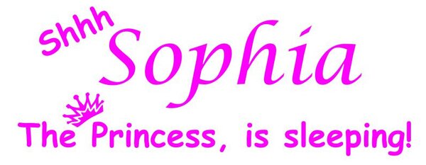 Sticker perete personalizat My Name Girl 6
