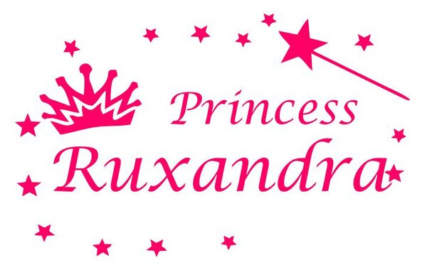 Sticker perete personalizat My Name Girl 7