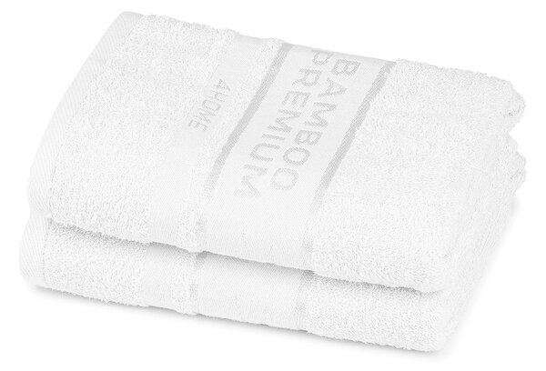 Prosop 4Home Bamboo Premium, alb, 50 x 100 cm, set 2 buc