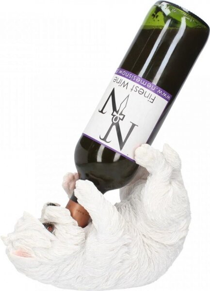Suport sticle de vin Caine West Highland Terrier 22cm
