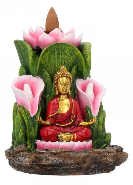 Suport conuri tamaie backflow Buddha Sanctuarul Iluminat 14 cm