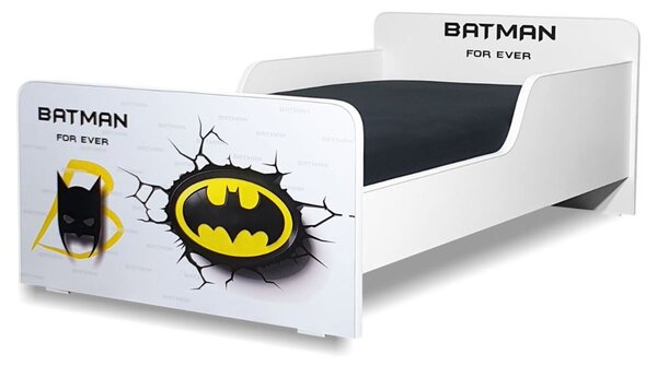 Pat pentru baieti Start Batman, recomandat copiilor cu varste intre 2 ani si 8 ani, nu include saltea - PC-P-STR-BTM-70