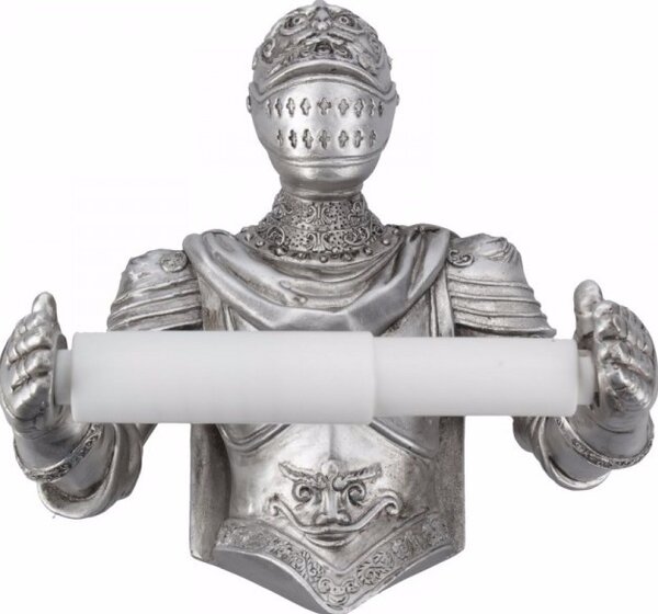 Suport hârtie igienica medieval Cavalerul curajos 20 cm