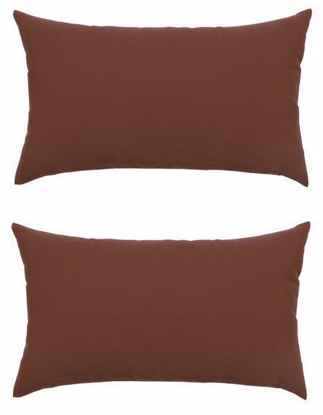Set 2 Perne decorative dreptunghiulare Mania Relax, din bumbac, 50x70 cm, culoare maro