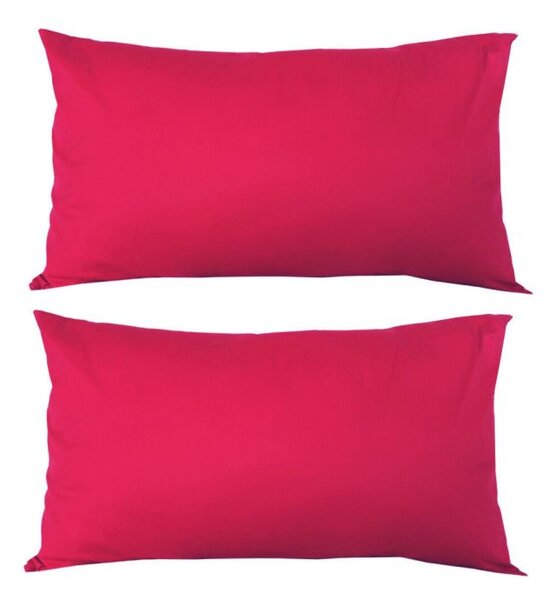 Set 2 Perne decorative dreptunghiulare, 50x30 cm, pline cu Puf Mania Relax, culoare rosu