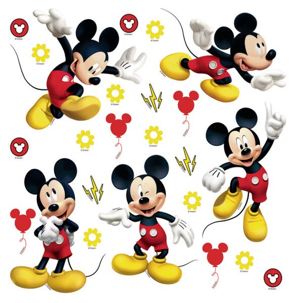 Decorațiune autocolantă Mickey Mouse, 30 x 30 cm