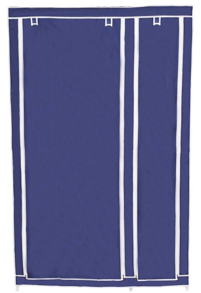 Dulap textil pentru haine, albastru, 110x175 cm