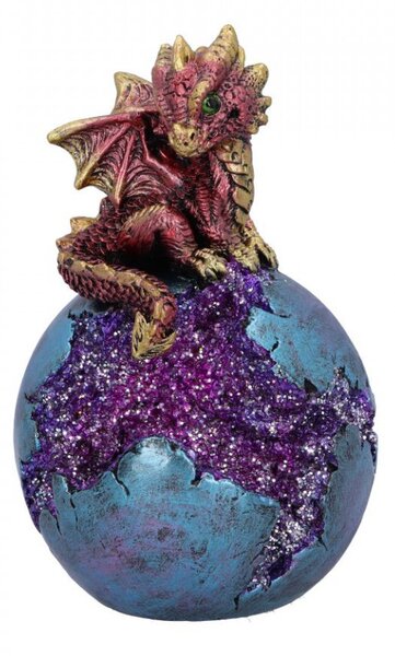 Statueta dragon Geode Guard (rosu) 12.7cm